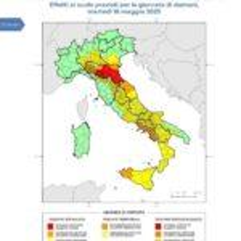 Allerta meteo, previste piogge intense e persistenti